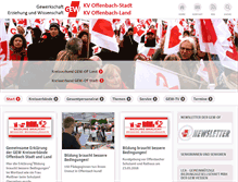 Tablet Screenshot of gew-offenbach.de